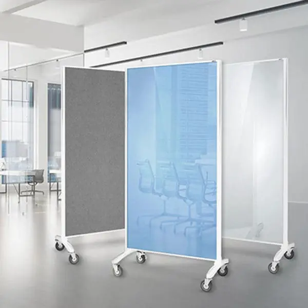 Glass Mobile Room Divider Screens