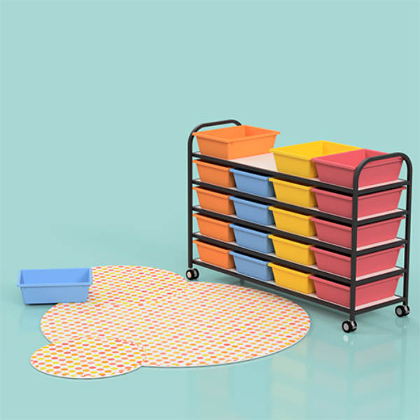 Steel Tote Trolley Education Furniture